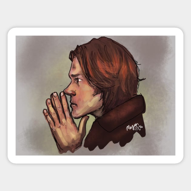 Sam Winchester Artwork Sticker by meganellyse